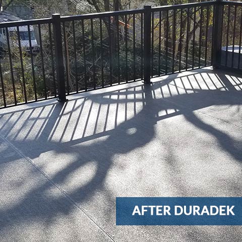 After - Absolute Installations solves rot and appearance issues with Duradek Ultra vinyl and Durarail